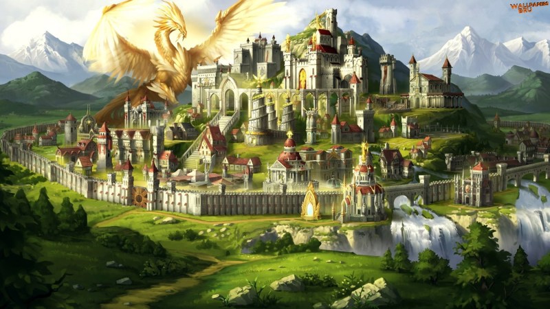 Hd might and magic heroes vii 7 haven town wallpaper 1920x1080 HD